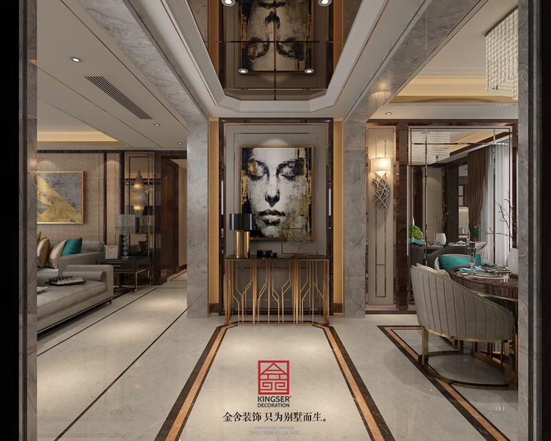 天山九峰290平港式風(fēng)格設(shè)計效果圖