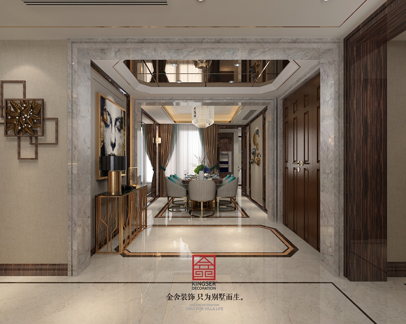 天山九峰290平港式風(fēng)格設(shè)計效果圖