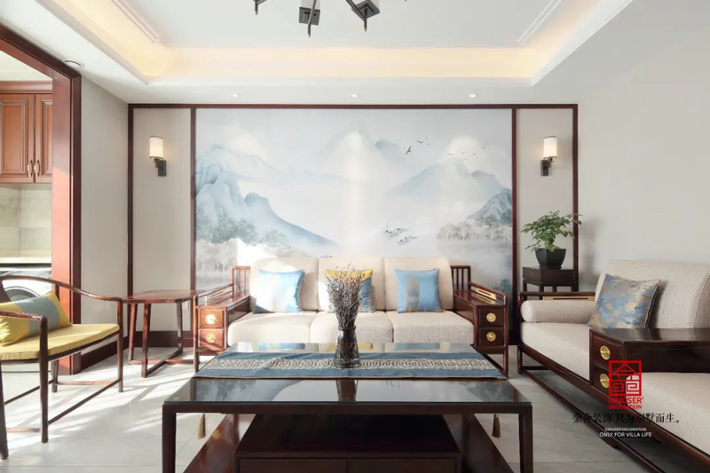 保利拉菲-新中式風(fēng)格-裝修設(shè)計實景圖