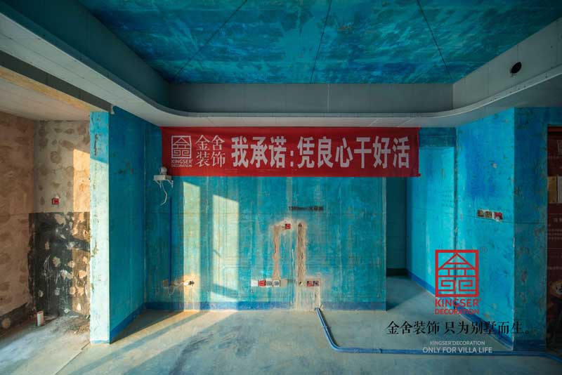 融創中心裝修工地木工階段
