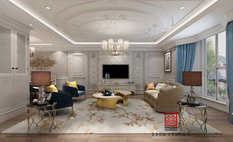 北京金港國(guó)際180平米歐式風(fēng)格裝修效果圖