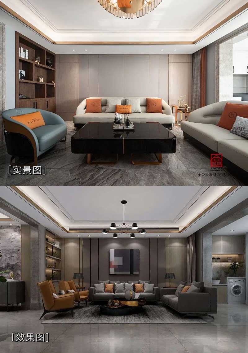 東南智匯城裝修設計效果圖實景圖對比